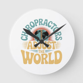 Chiropraktoren passen das Design des World Retro a Runde Wanduhr