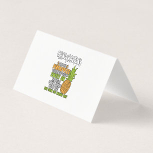 Chiropraktoren sind wie Ananas. Visitenkarten