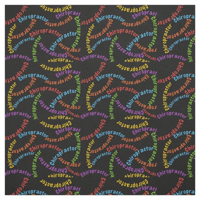 Chiropraktorgewebe in Schwarz Stoff (Muster)