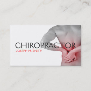 Chiropraticien, chiropraticien, Carte de visite de