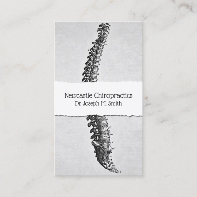 Chiropraticien, Chiropratique, Carte de visite de  (Devant)
