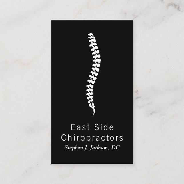 Chiropraticien Chiropratique Carte de visite de sa (Devant)