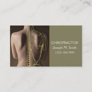 Chiropraticien et Carte de visite de santé