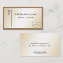 Chiropratique Chiropraticien Carte de visite