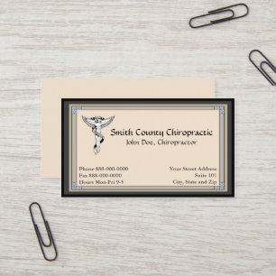 Chiropratique Chiropraticien Carte de visite