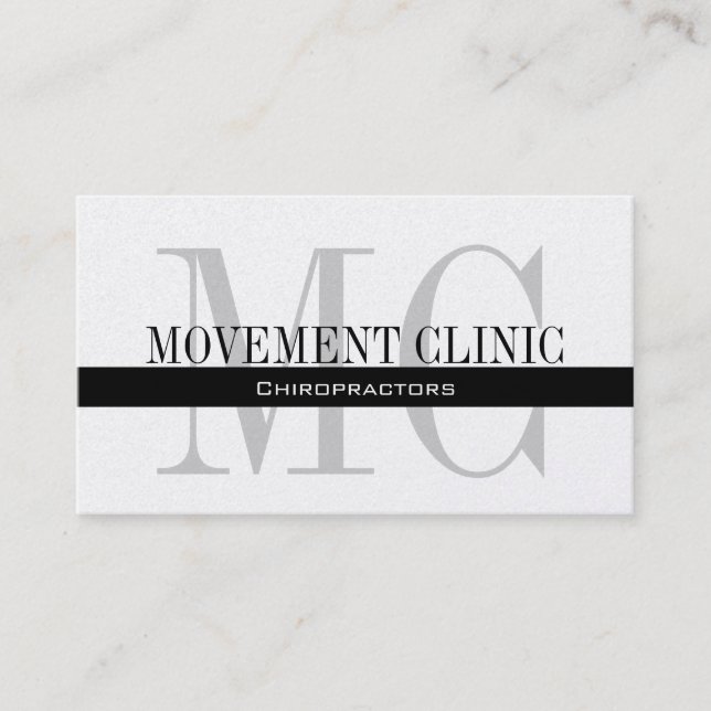 Chiropratique professionnelle Carte de visite Gold (Devant)