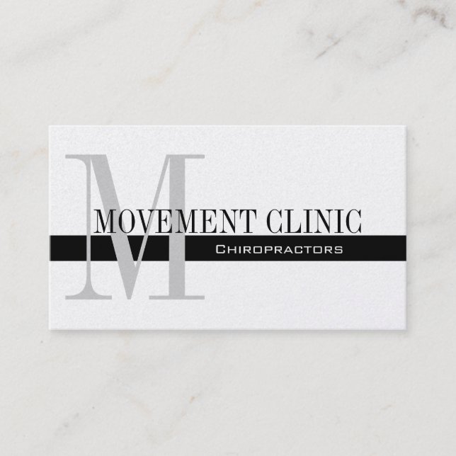 Chiropratique professionnelle Carte de visite Gold (Devant)