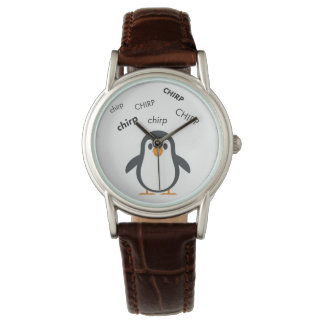 Chirp Penguin Niedlich Emoji Armbanduhr