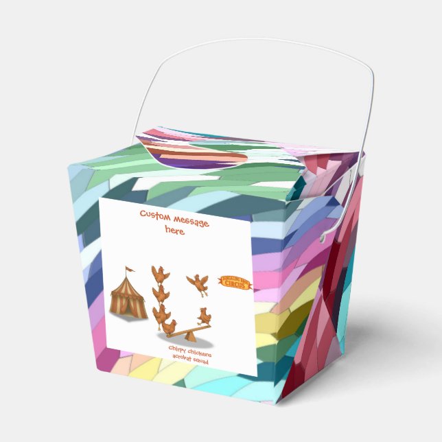 Chirpy Chickens acrobat squad Geschenkschachtel (Vorderseite)