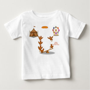 Chirpy Chickens Akrobatengruppe Baby T-Shirt