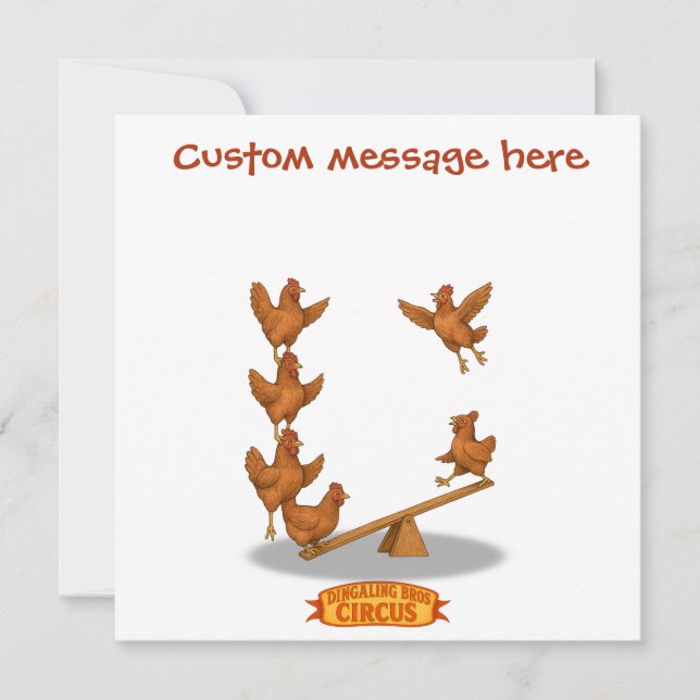 Chirpy Chickens Akrobatentrupp (Vorderseite)