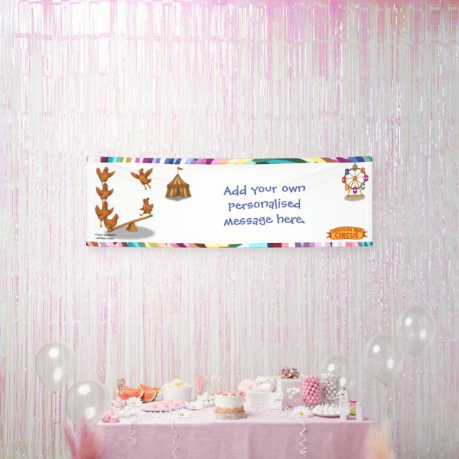 Chirpy Chickens Akrobatentruppe Banner (Party)