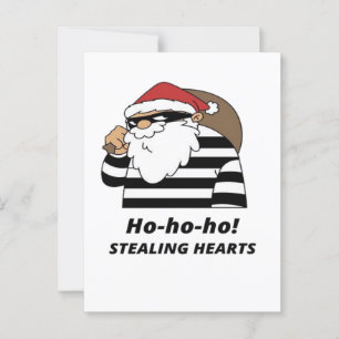 chirstmas Diebstahl von Herz Postkarte