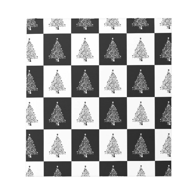 Chirstmas Tree Schach Notizblock (Vorderseite)
