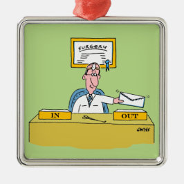 Chirurg Cartoon Weihnachtsbaum Ornament Aus Metall