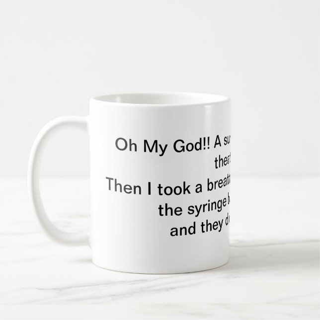 Chirurg wäre fast gestorben Tasse (Links)