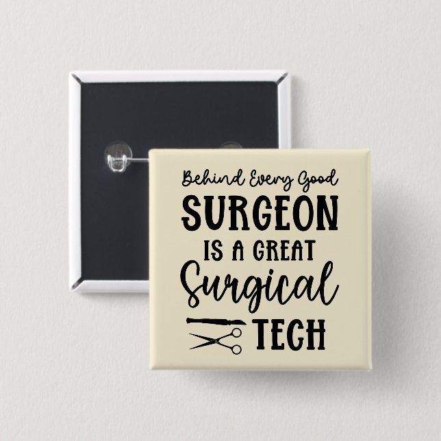 Chirurgie | Bewertung des chirurgischen Technikers Button (Vorne & Hinten)
