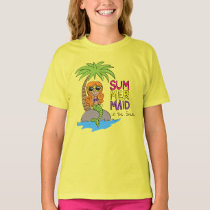 Chirurgie d'été mignonne T-shirt enfant chaux clai