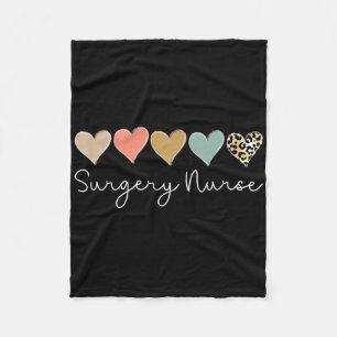 Chirurgie-Krankenschwester Leopard Heart, Valentin Fleecedecke