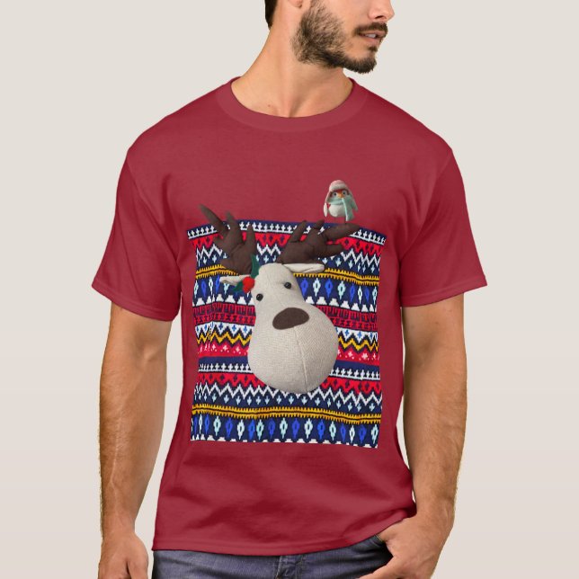 Chirurgie moche T-shirt Reindeer et fête drôle d'o (Devant)