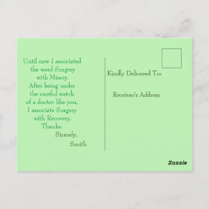Chirurgie Postkarte