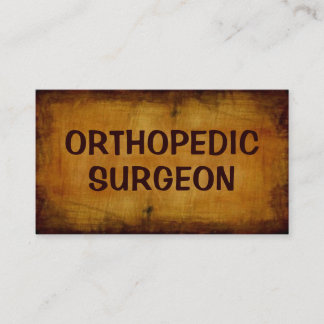 Chirurgien orthopédique Carte de visite antique