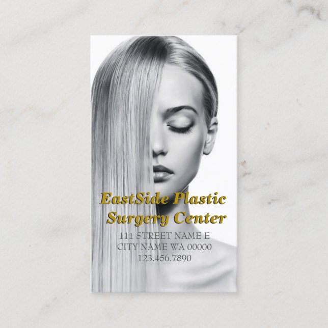Chirurgien plastique Cosmétique Médicale Carte de  (Devant)