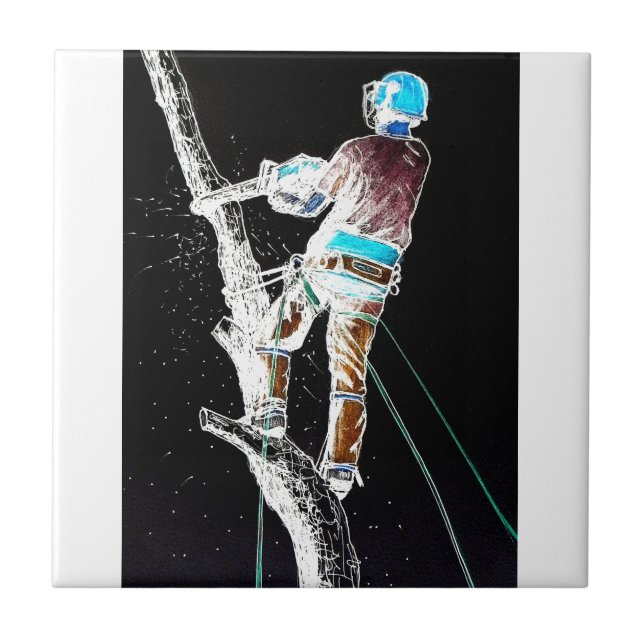 Chirurgin Electric Tree Arborist Kettensäge Fliese (Vorderseite)