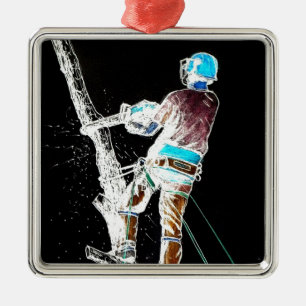 Chirurgin Electric Tree Arborist Kettensäge Ornament Aus Metall