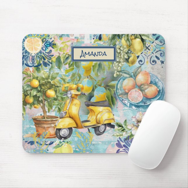 Chirurgisch blaues türkisfarbenes sizilianisches Z Mousepad (Mit Mouse)