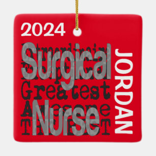 Chirurgische Krankenpflege Extraordinaire CUSTOM Keramikornament