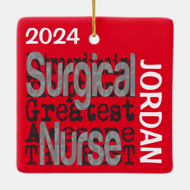 Chirurgische Krankenpflege Extraordinaire CUSTOM Keramikornament (Rückseite)