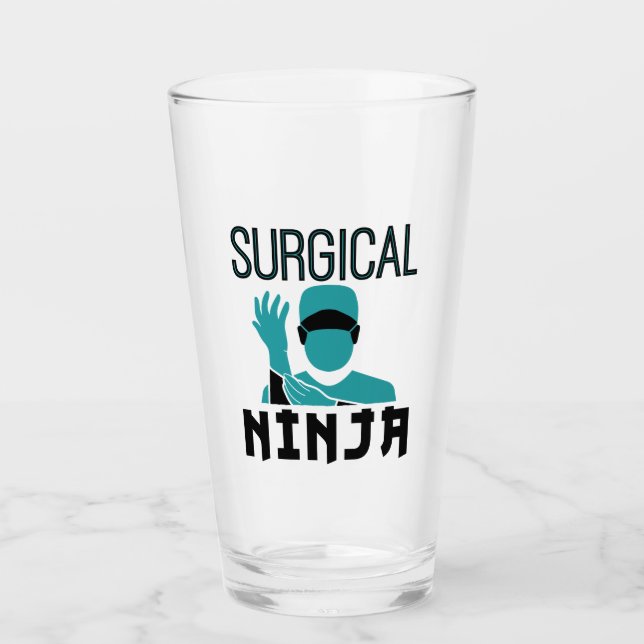 Chirurgischer Ninja Scrub Technologe Glas (Vorderseite)