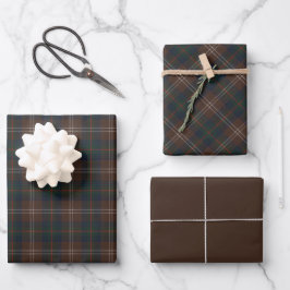 Chisholm Hunting Modern Original Scottish Tartan Geschenkpapier Set