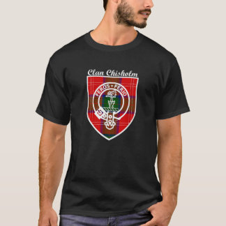 Chisholm Nachname Schottischer Clan Tartan Wappen  T-Shirt