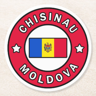 Chisinau Moldau Runder Pappuntersetzer