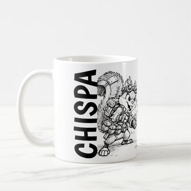CHISPA & BOLO Steampunk Animal Mug Kaffeetasse (Links)