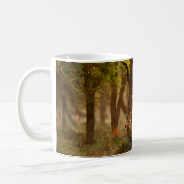 Chital oder cheetal, Achsachse, gepunktete Hirsche Kaffeetasse (Links)
