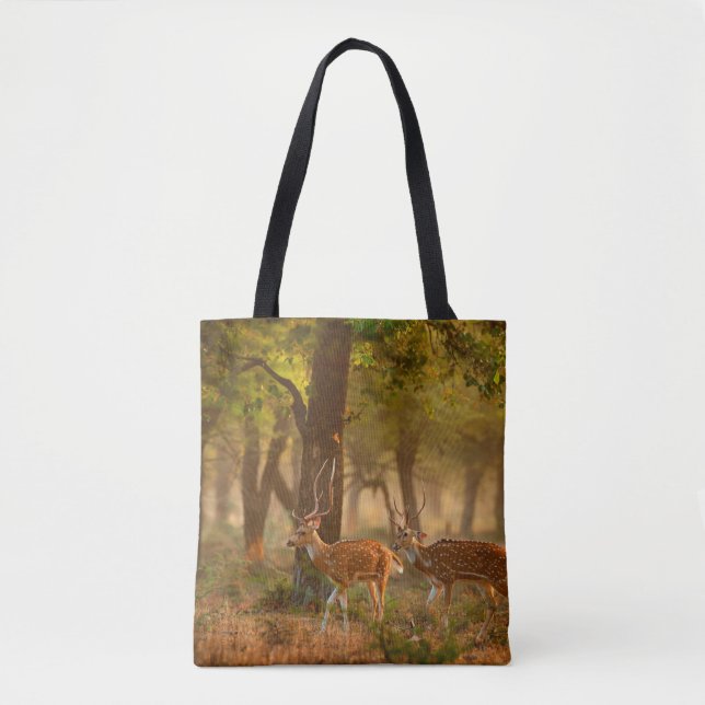 Chital oder cheetal, Achsachse, gepunktete Hirsche Tasche (Vorderseite)