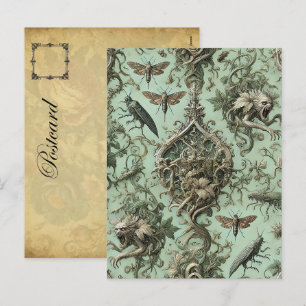 Chitinous Elegy - Gothic Insect Feiertagspostkarte