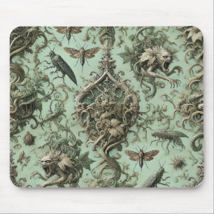 Chitinous Elegy - Gothic Insect Mousepad