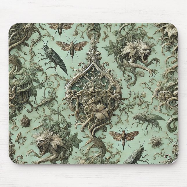 Chitinous Elegy - Gothic Insect Mousepad (Vorne)