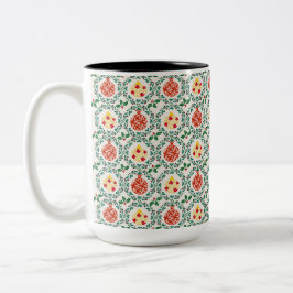 Chitsmas Floral Elegance Zweifarbige Tasse