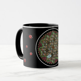 Chitta Vritti Nirodha (hand-drawn color) Tasse