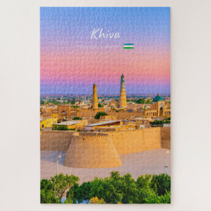 Chiva, Usbekistan - Antike Festung Silhouette