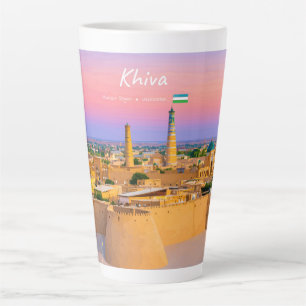 Chiva, Usbekistan - Antike Festung Skyline Groß Milchtasse