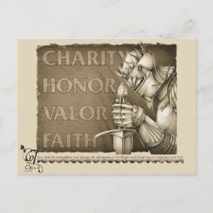 Chivalry-Code Postkarte