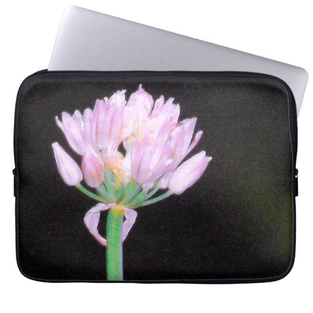 Chives Blume Laptopschutzhülle (Vorderseite)