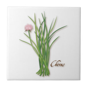 Chives Herb Keramik Tile Fliese