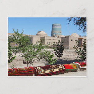 Chiwa, Khiva Blick zum Kalta-Minor-Minarett Postkarte